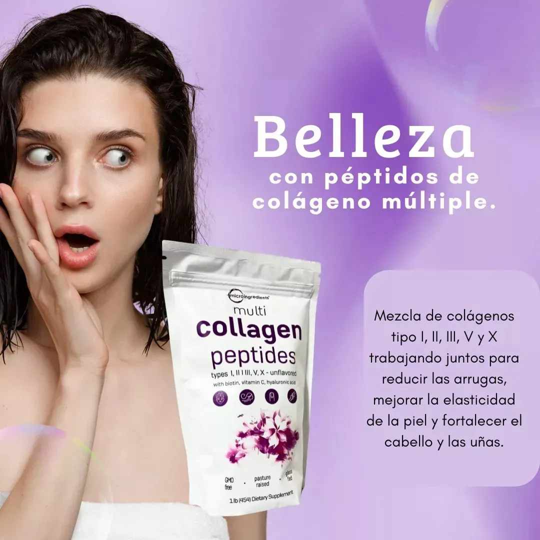 Multi Colágeno 5 EN 1 Premium™ - Fortalece articulaciones, piel y cabello ✨
