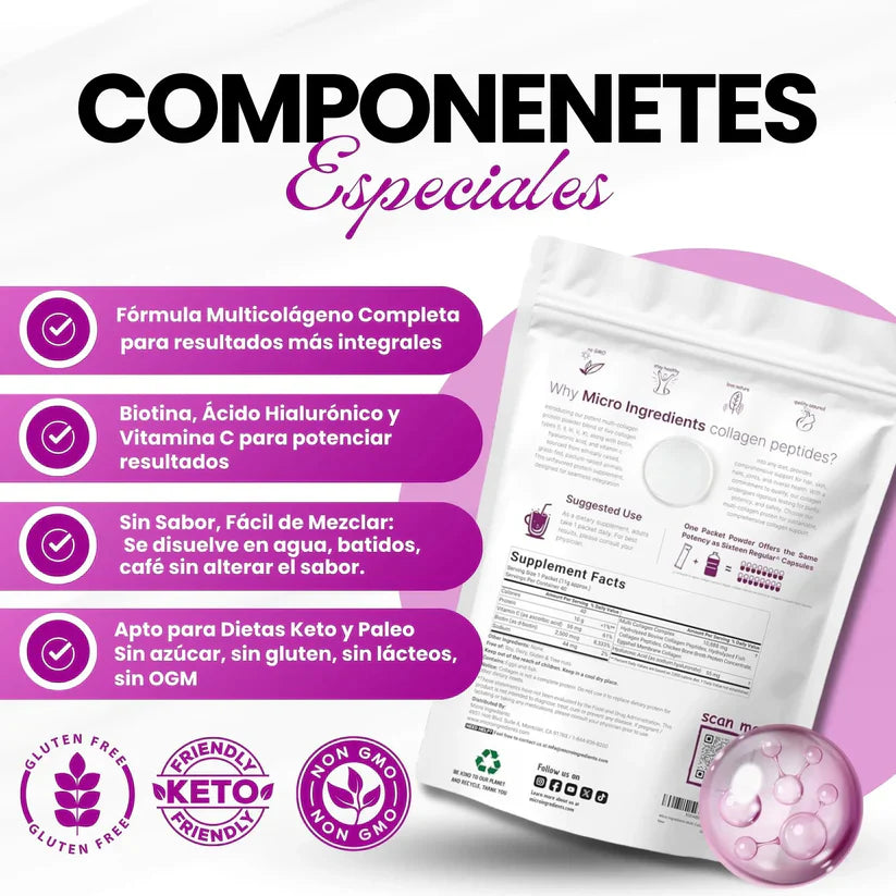 Multi Colágeno 5 EN 1 Premium™ - Fortalece articulaciones, piel y cabello ✨